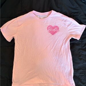 Barbie Light Pink Heart Logo Tee
